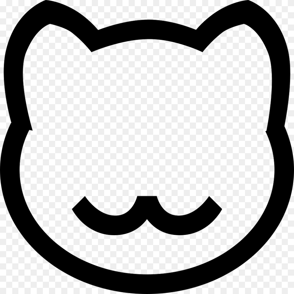 Myself Cat Icon Download, Stencil, Head, Logo, Person Free Transparent Png