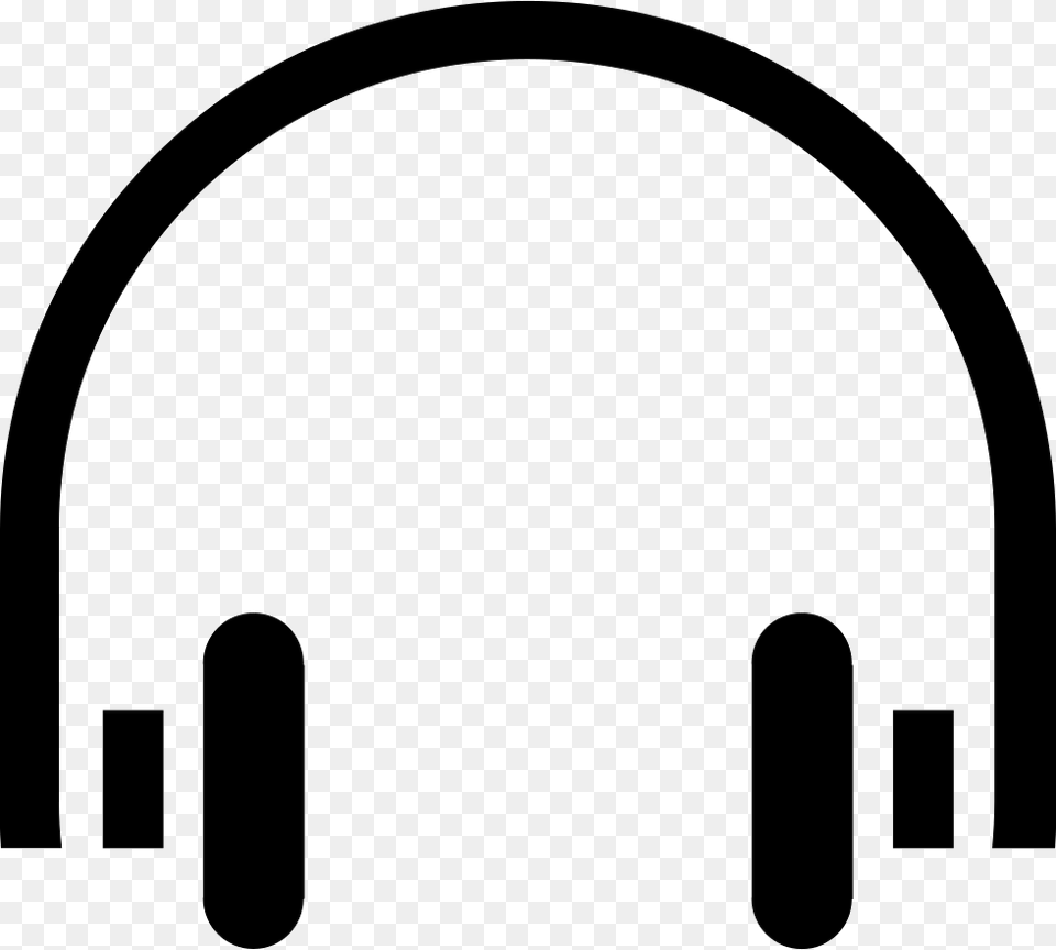 Myself Music Comments Headphones Outline, Arch, Architecture, Stencil Free Png Download