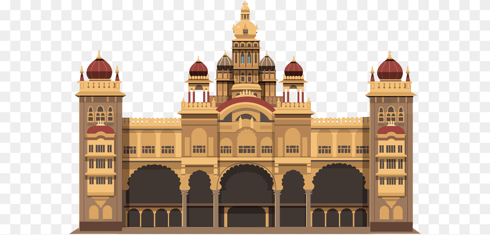 Mysore Palace Clipart, Architecture, Building, House, Housing Free Transparent Png