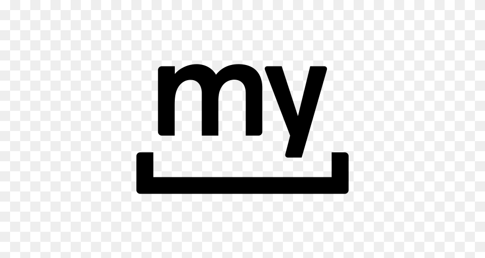 Myspace Glyph Icon, Gray Free Png Download