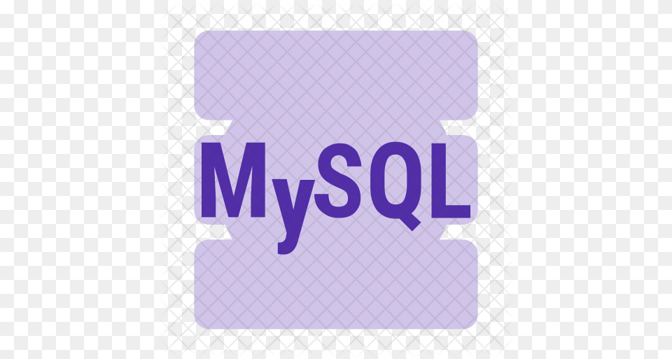 Mysql File Icon Of Flat Style Graphic Design, Text, License Plate, Transportation, Vehicle Free Transparent Png