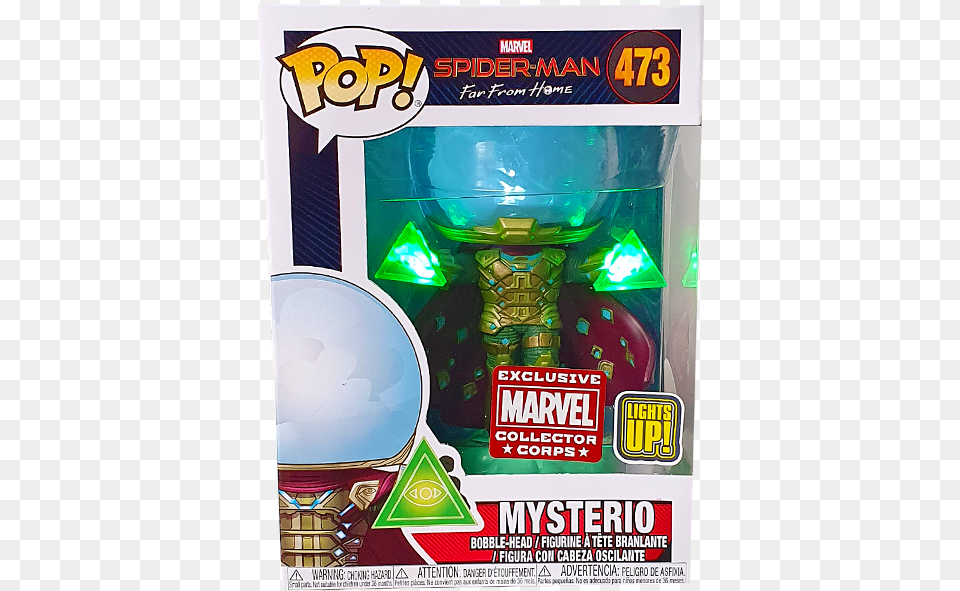 Mysterio Mcc Exclusive Pop Mysterio Funko Pop Light Up, Advertisement, Poster Free Png Download
