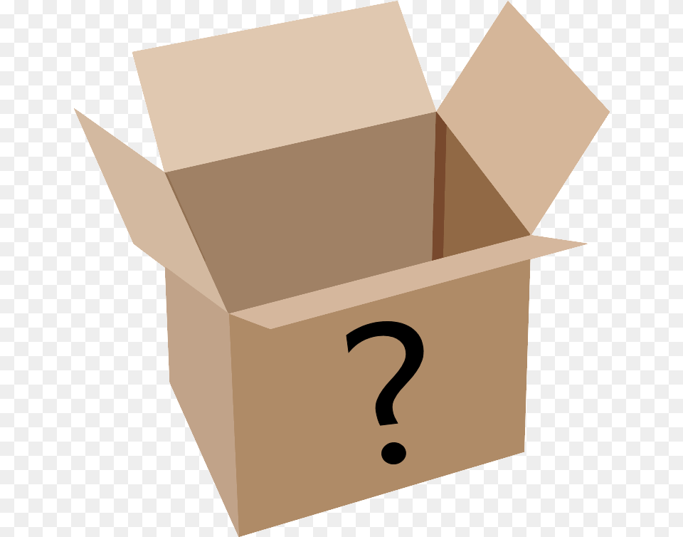 Mystery Box Clip Art Black And White Open Cardboard Box Clipart, Carton, Package, Package Delivery, Person Free Png