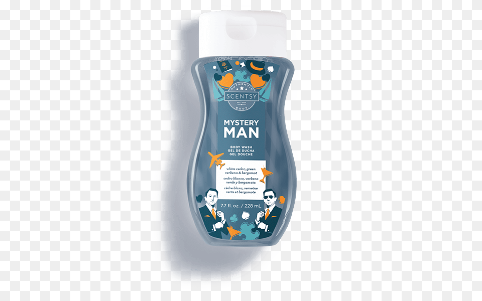 Mystery Man Scentsy Body Wash, Bottle, Shampoo, Adult, Male Png Image
