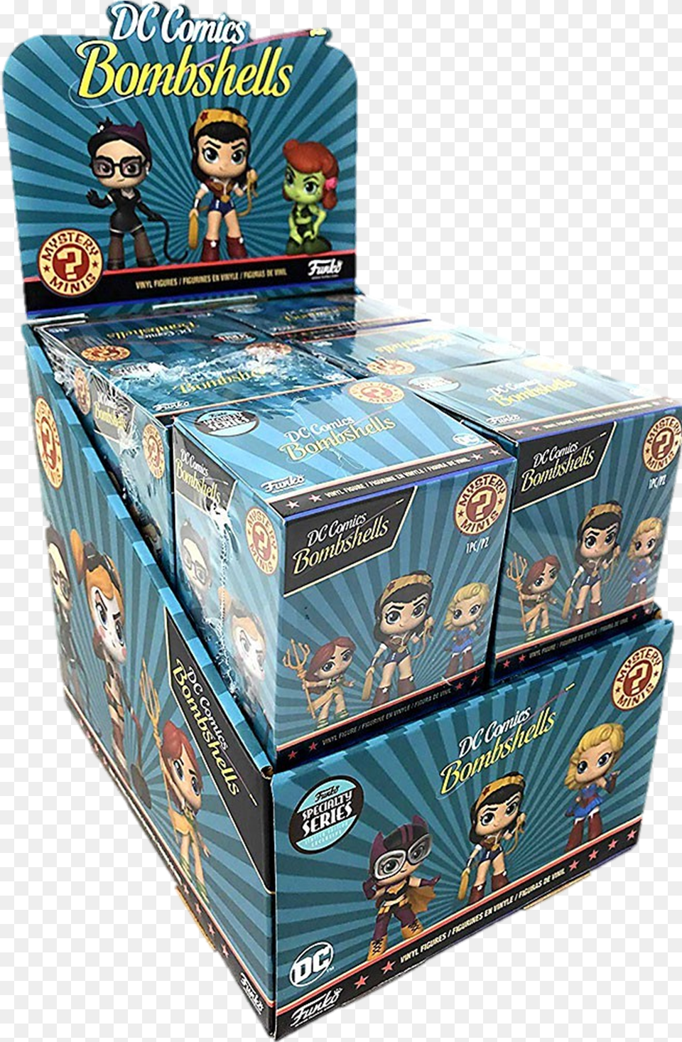 Mystery Minis Dc Comic Bombshells, Box, Baby, Person, Face Free Png