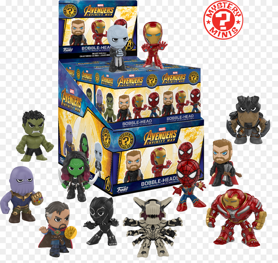 Mystery Minis Marvel Avengers Infinity War Avengers Infinity War Mystery Minis, Toy, Baby, Person, Figurine Png