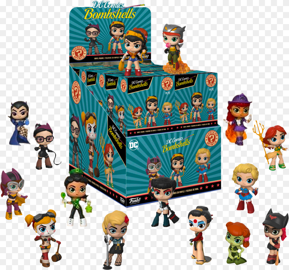 Mystery Minis Specialty Series Blind Box Dc Comics Bombshells, Baby, Person, Doll, Toy Png Image