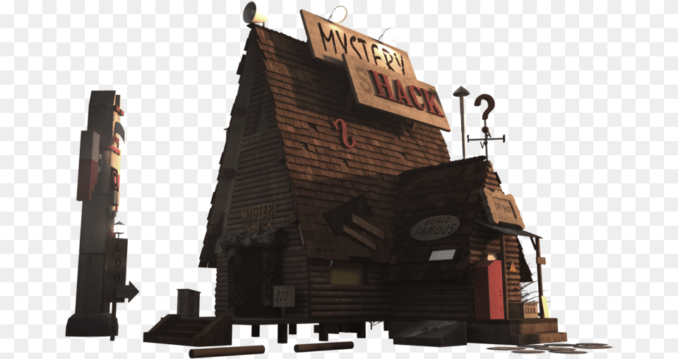 Mystery Shack Gravity Falls Del Misterio, Architecture, Rural, Outdoors, Nature Free Transparent Png