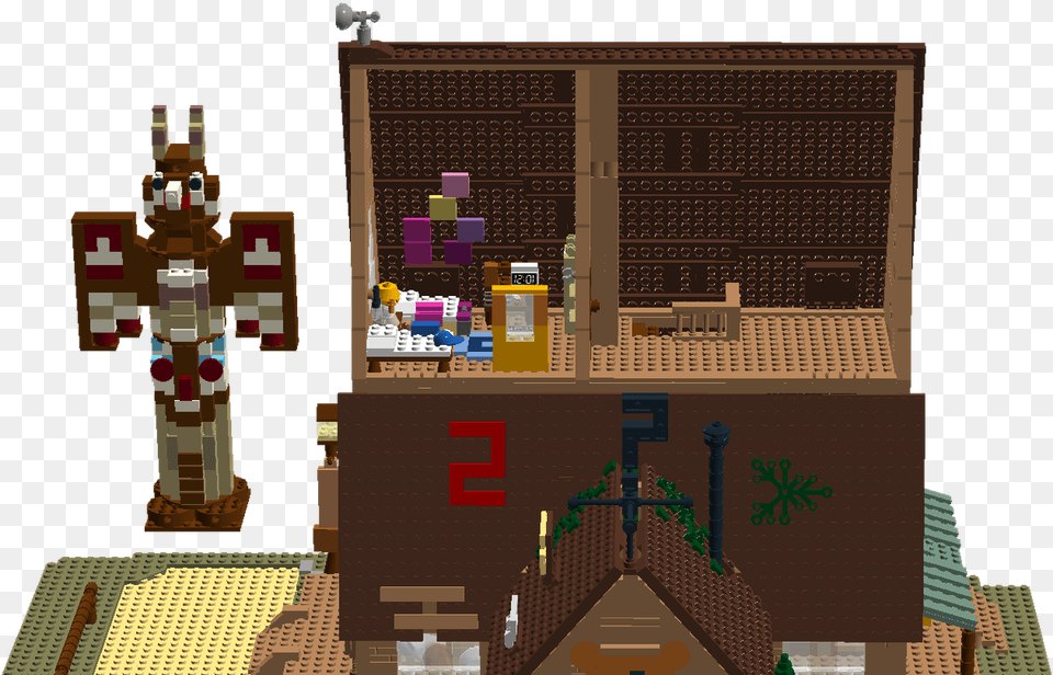 Mystery Shack Gravity Falls Totem Pole Minecraft, Toy, Person Png