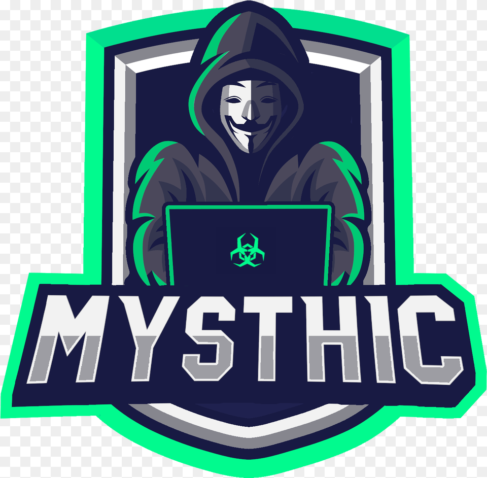 Mysthic Best Premium Cheats Illustration, Clothing, Hood, Logo, Face Free Png Download