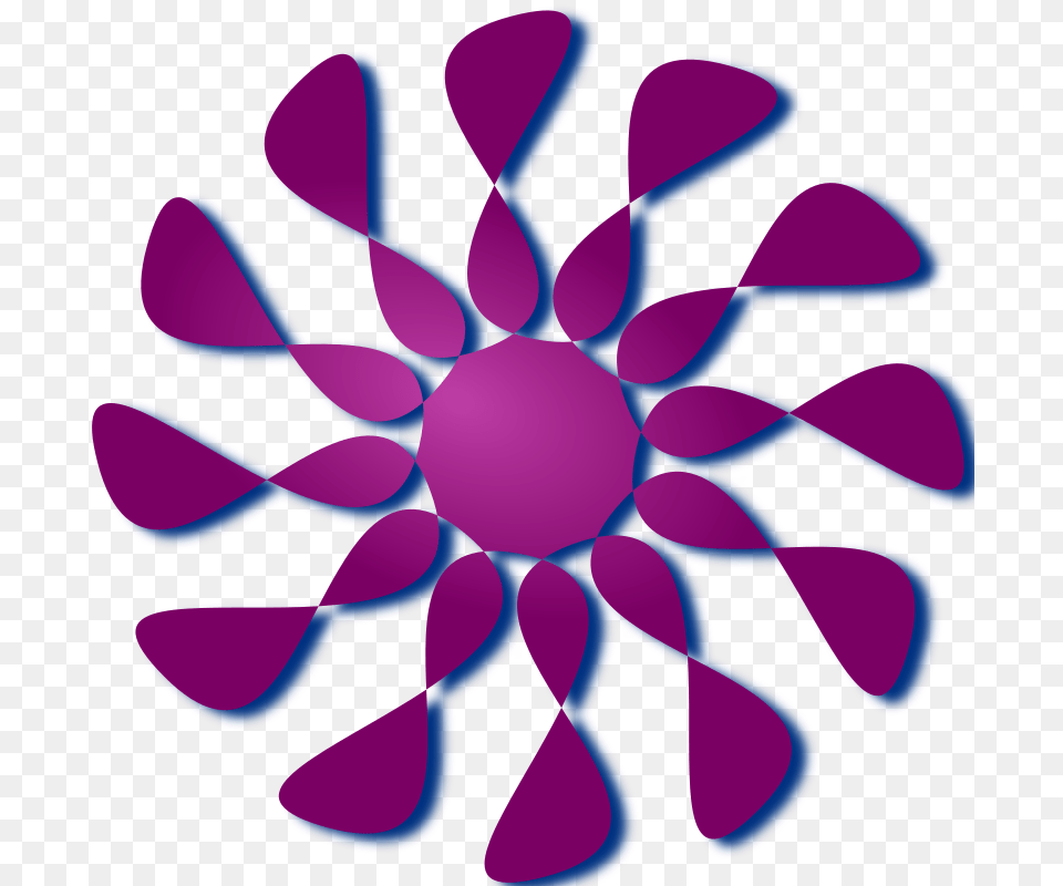 Mystic Flower Icon, Purple, Pattern, Light, Accessories Png Image