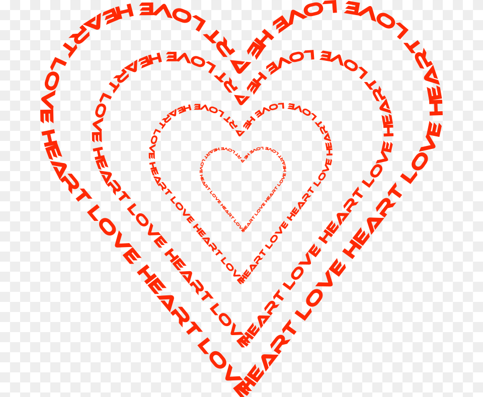 Mystica A Heart Done By Words Outline Png