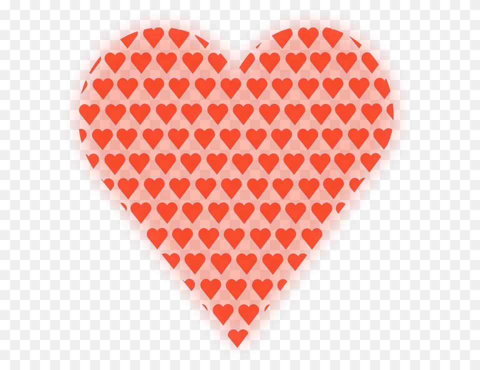 Mystica Heart In Heart Light Red Free Png