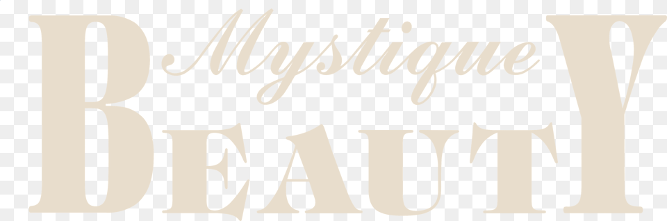 Mystique Beauty Calligraphy, Text Free Png