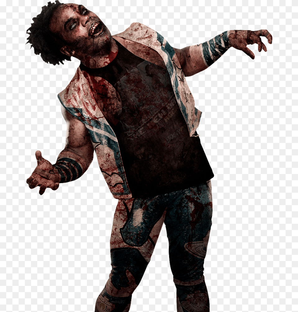 Mythical Creature Xavier Woods Clip Art Wwe Zombie Zombie Full Body, Body Part, Finger, Hand, Person Free Png