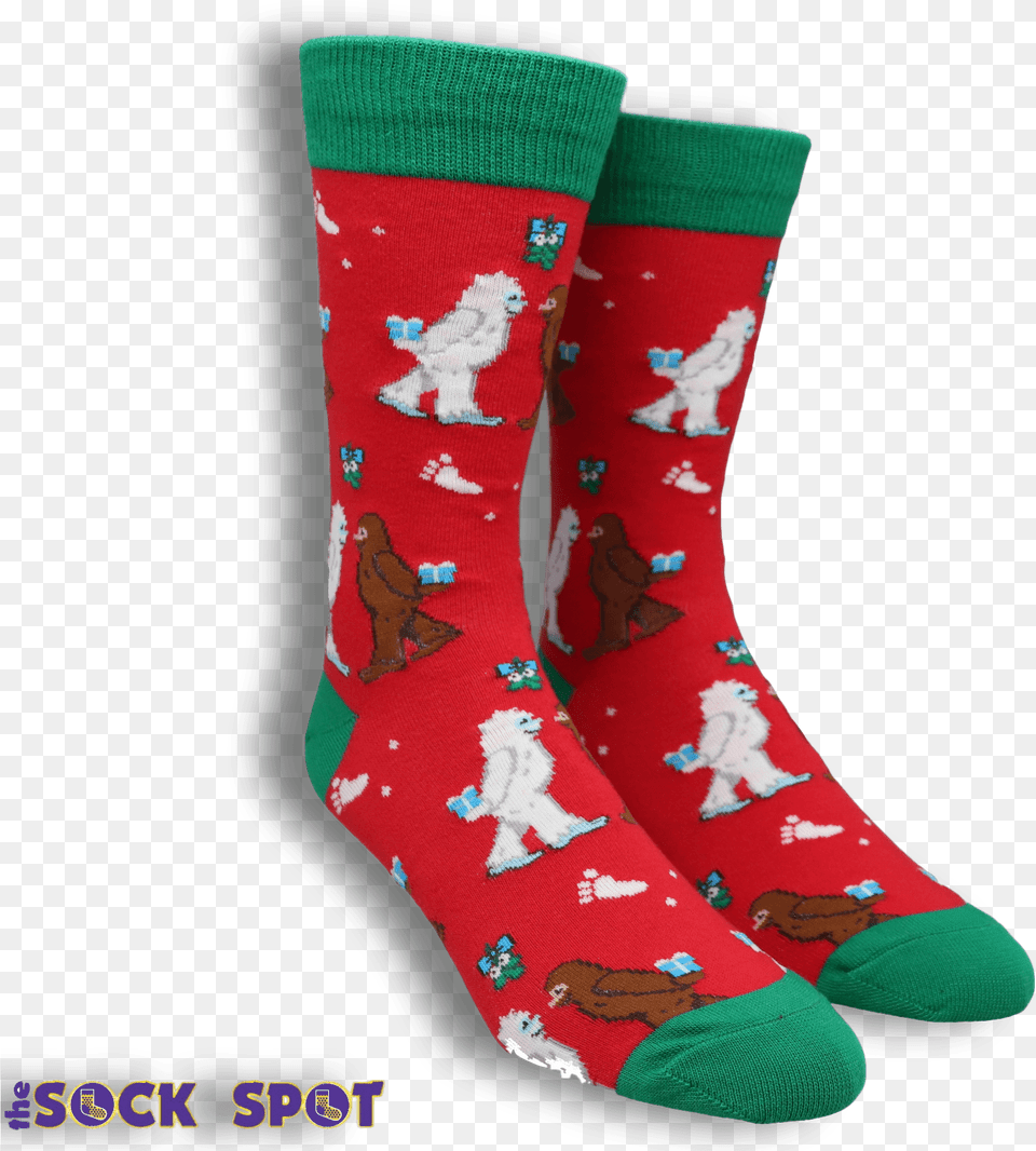 Mythical Kissmas Christmas Socks By Socksmith Sock, Clothing, Hosiery Png Image