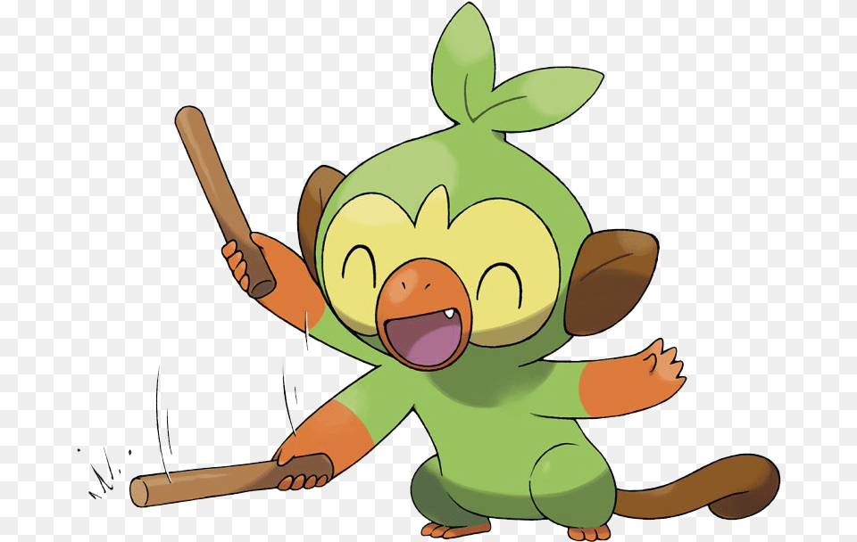 Mythical Pokemon Sword And Shield Pokemon Galar Grookey, People, Person, Baby, Green Free Png