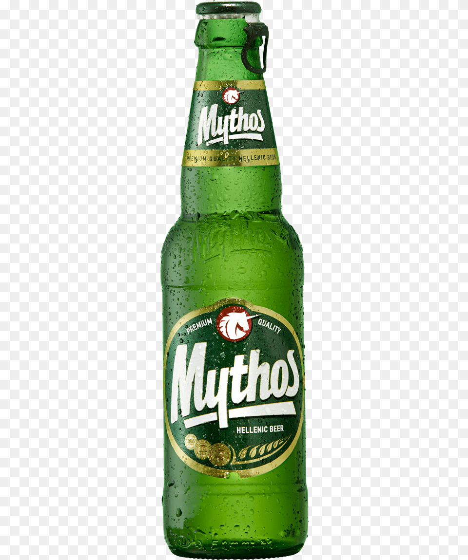 Mythos Mythos Greek Beer, Alcohol, Beer Bottle, Beverage, Bottle Free Transparent Png