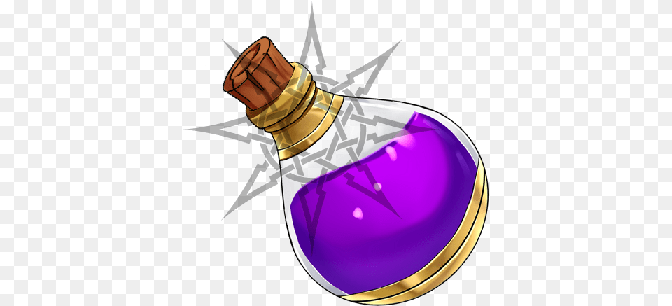 Mythrus Items Potion Pack 02 Potion, Bottle, Light, Lighting, Purple Png