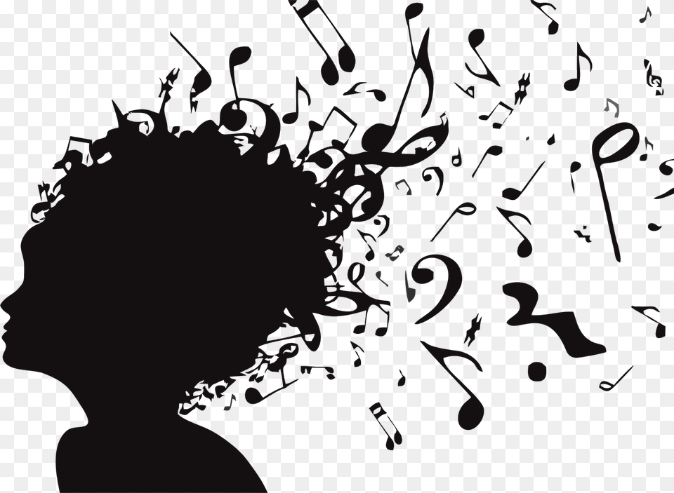 Mzik Resimleripng Gitarlarpng Notalar Song In Your Head, Silhouette, Blackboard, Art, Graphics Free Png