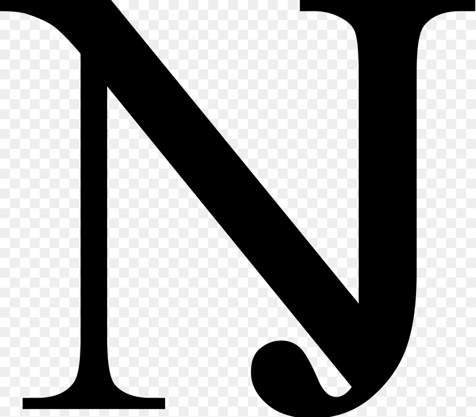 N Letter 10 Buy Clip Art N Letter Art Transparent, Gray Png Image