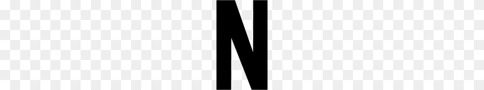 N Letter, Gray Png Image