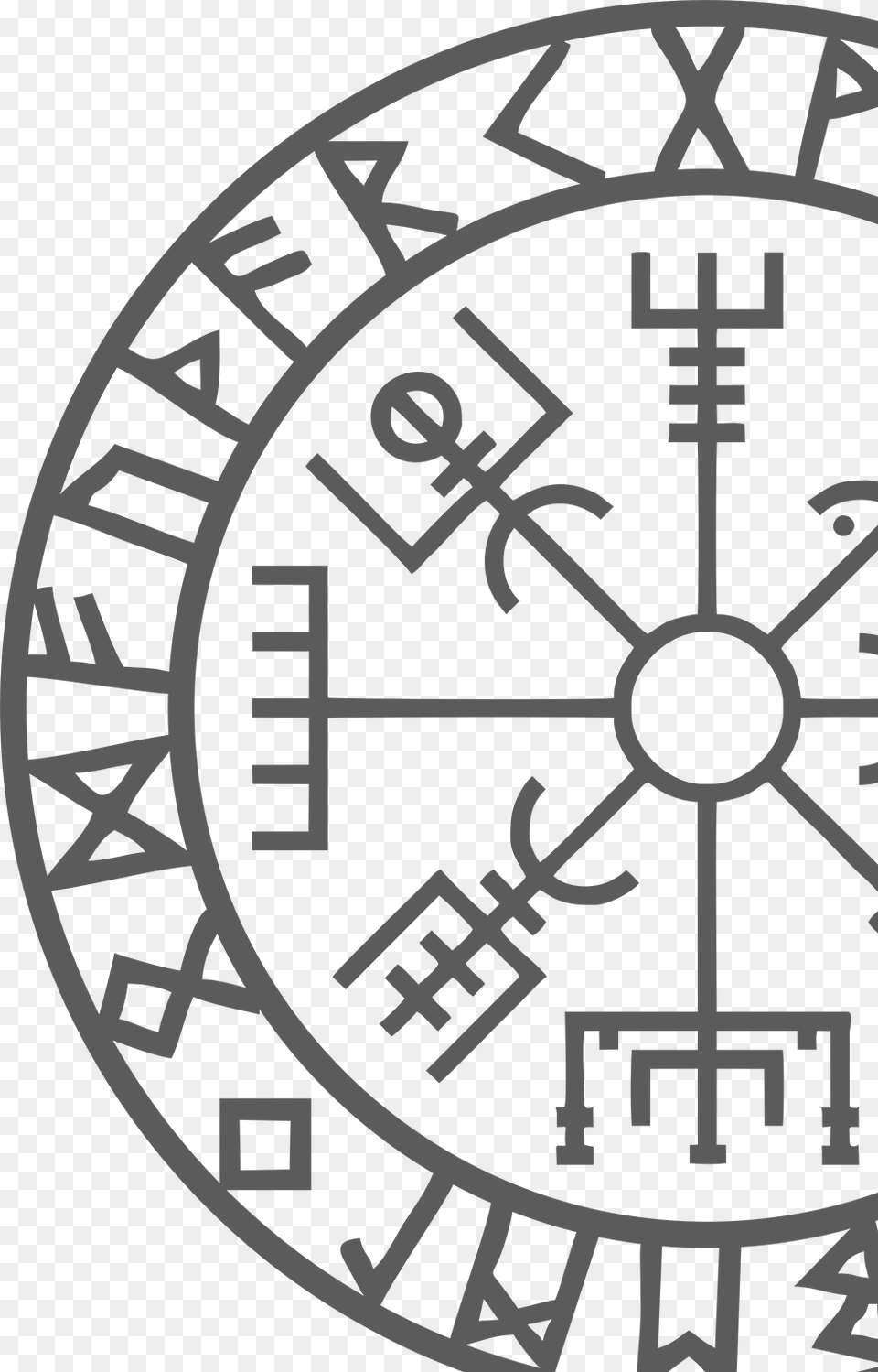 Na Category Viking Rune Vegvisir Talismen Vinyl Decal Sticker Bumper, Can, Tin Png