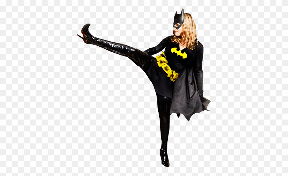 Na Na Na Na Na Na Na Na Batgirl Bows And Bats, Clothing, Person, Costume, Sleeve Png Image