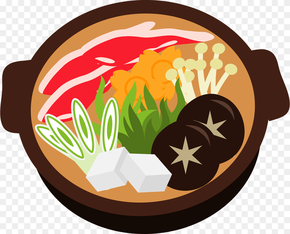 Nabemono Food Clipart, Dish, Meal, Bowl, Pottery Free Png