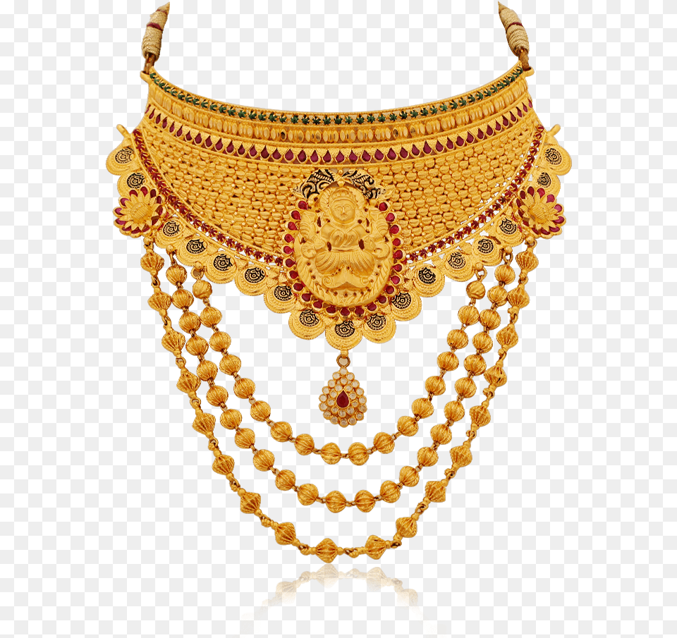 Nac Product Detail Bridal Grand Gold Necklace Step Chains In Gold, Accessories, Jewelry Free Png