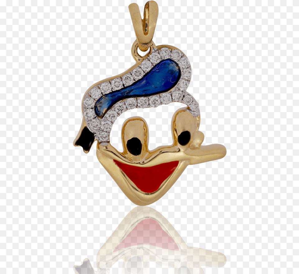 Nac Product Detail Donald Duck Enamel Gold Pendant Donald Duck Pendant, Accessories, Gemstone, Jewelry, Earring Free Png