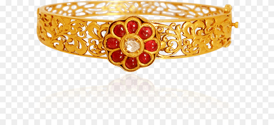 Nac Product Detail Ornamental Ruby Gold Bracelet, Accessories, Jewelry, Ornament, Bangles Png