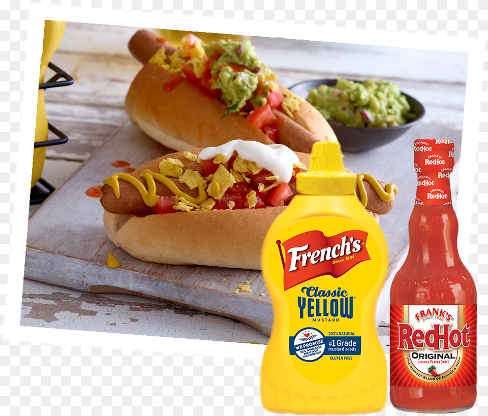 Nacho Crunch Hot Dog French39s Mustard, Food, Hot Dog, Ketchup Free Transparent Png
