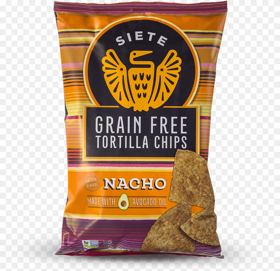 Nacho Grain Tortilla Chips 5oz Siete Grain Tortilla Chips, Food, Snack, Powder, Bread Free Png Download