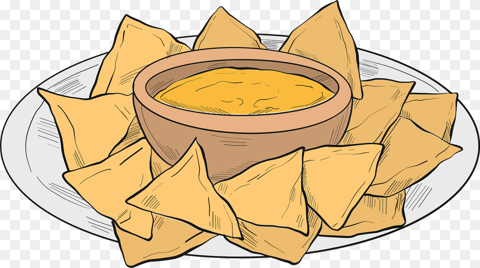Nachos Clipart, Dip, Food, Bread, Meal Free Transparent Png