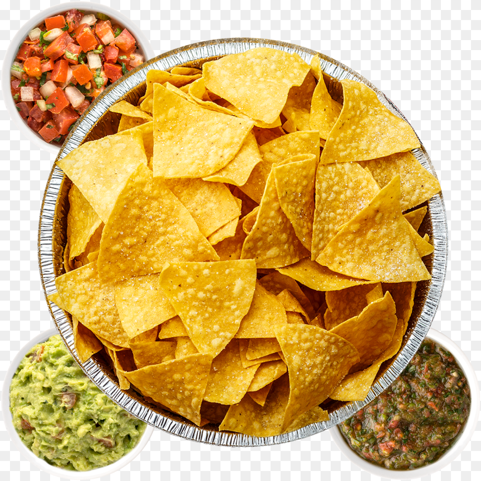Nachos Clipart Chip Guac Chips Salsa And Queso Cafe Rio, Food, Snack, Plate Png Image