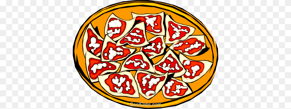 Nachos On A Plate Royalty Vector Clip Art Illustration, Food, Pizza, Meal, Ketchup Free Png