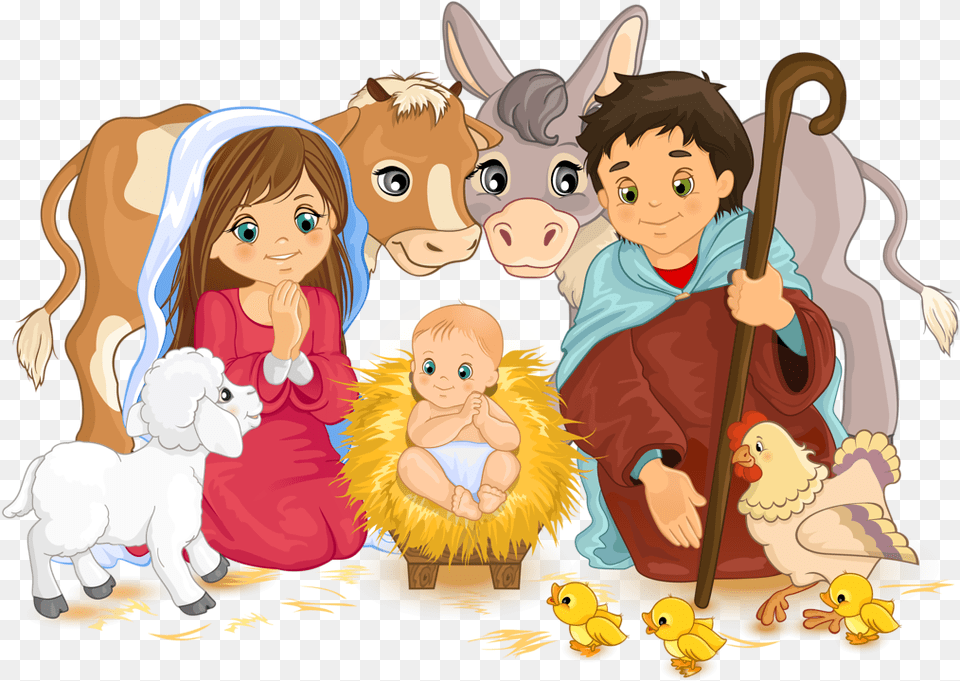 Nacimiento De Jesus Animado Transparent Cartoons Nacimiento De Jesus Animado, Baby, Book, Comics, Person Free Png Download