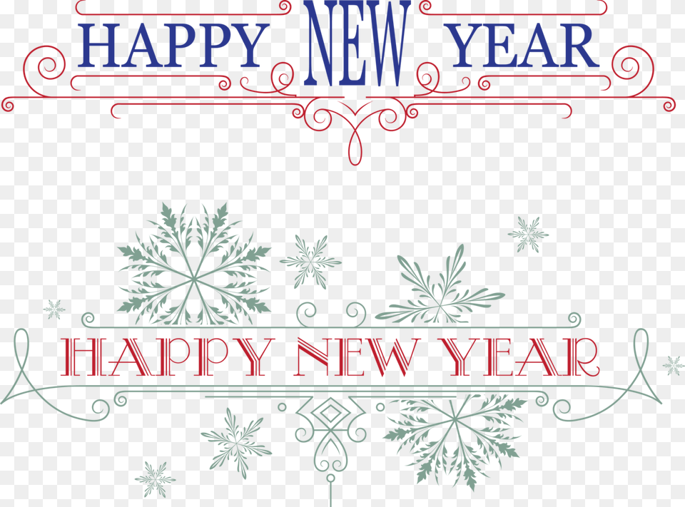 Nadpis Happy New Year New Year, Art, Floral Design, Graphics, Nature Png