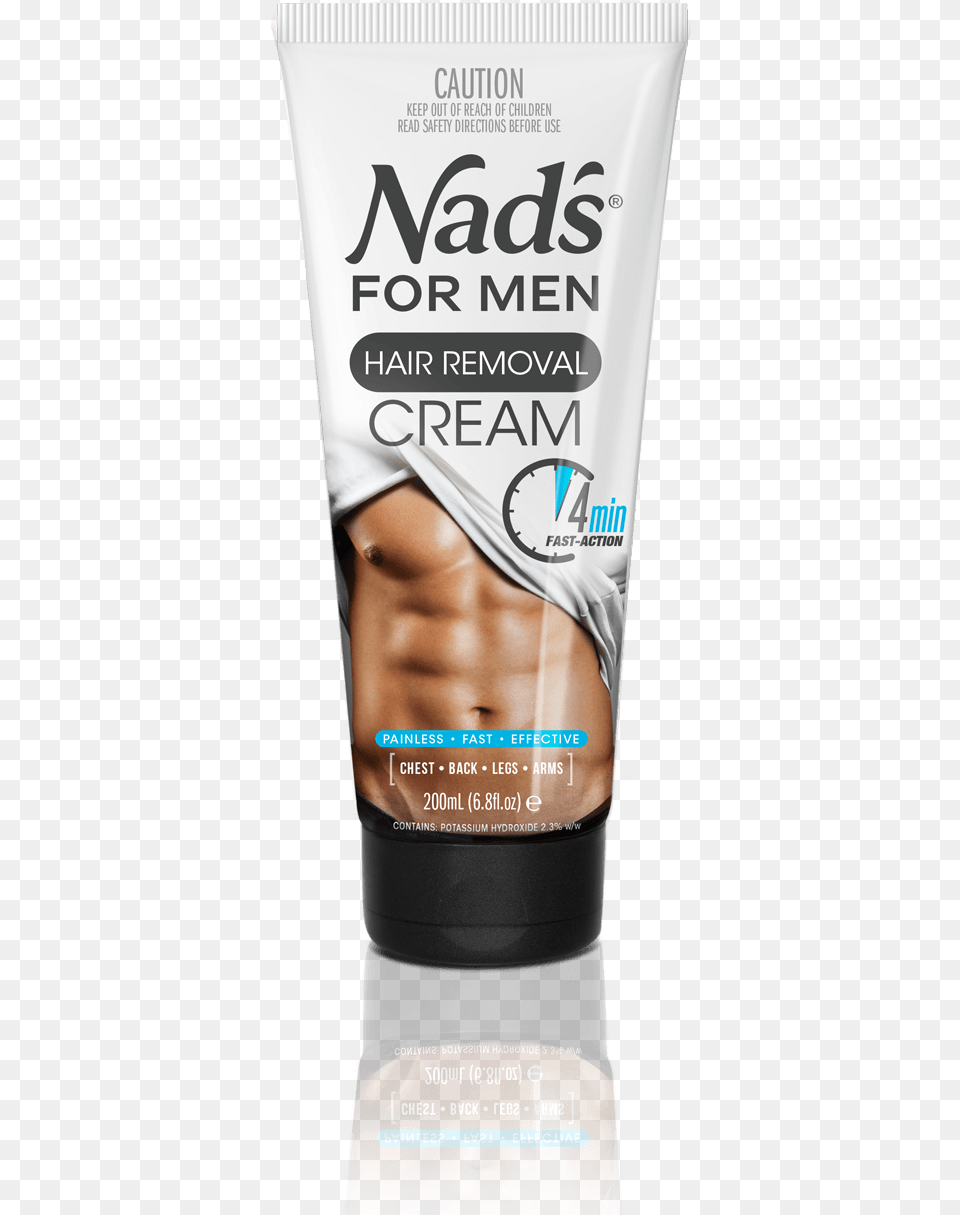 Nads Hair Removal Cream, Bottle, Cosmetics, Adult, Male Png Image