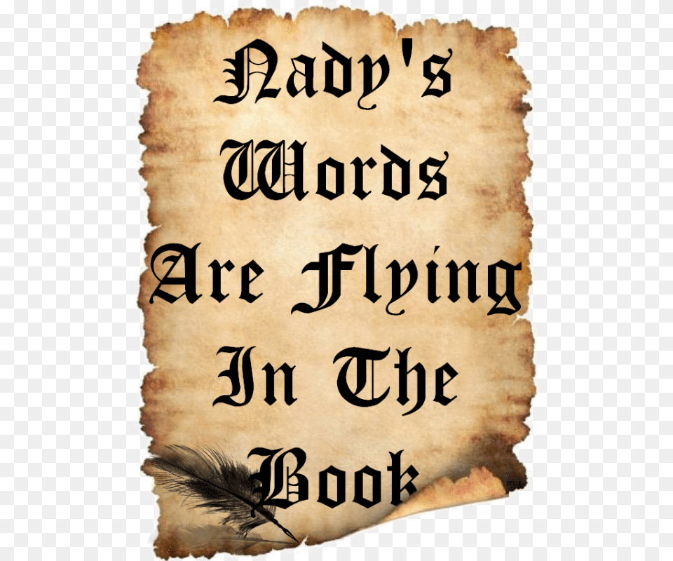 Nadyquots Words Are Flying In The Book Parchment Paper Background, Text, Publication Free Png