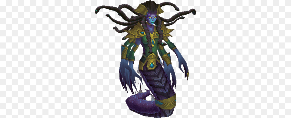 Naga Of The Empire Of Nazjatar In Wow Legion, Electronics, Hardware, Person, Dragon Png