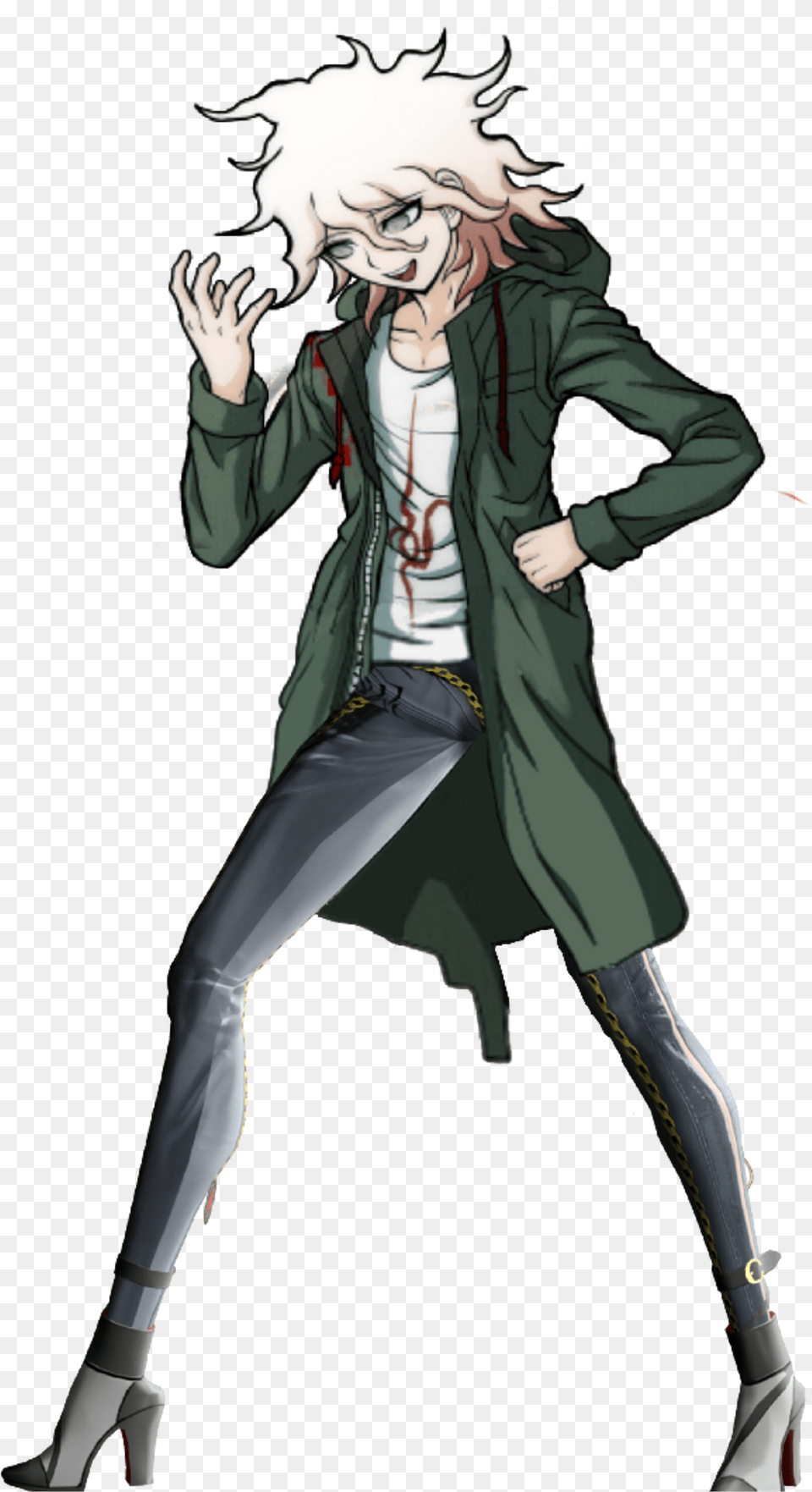 Nagito Komaeda Sprite Edit Full Body Nagito Komaeda Sprites, Book, Comics, Publication, Adult Free Png Download