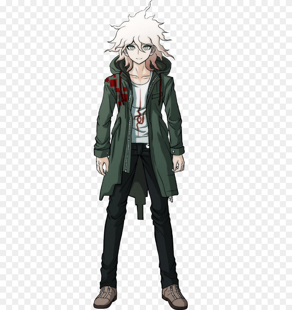 Nagito Komaeda Sprites, Publication, Book, Clothing, Coat Free Transparent Png