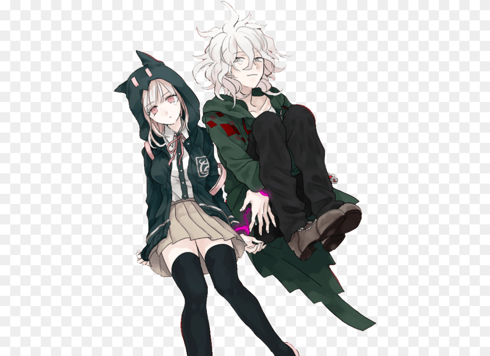 Nagito X Nanami Danganronpa Komaeda X Chiaki, Publication, Book, Comics, Person Png Image