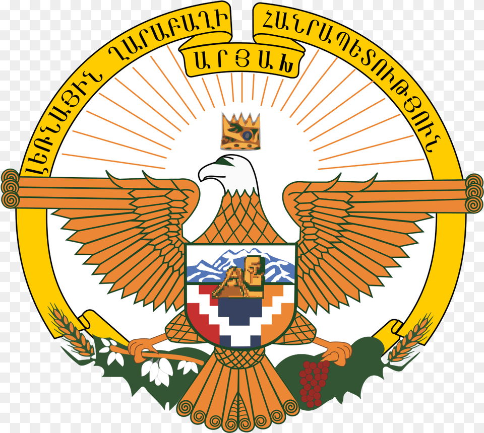 Nagorno Karabakh Coat Of Arms, Symbol, Badge, Logo, Emblem Free Transparent Png
