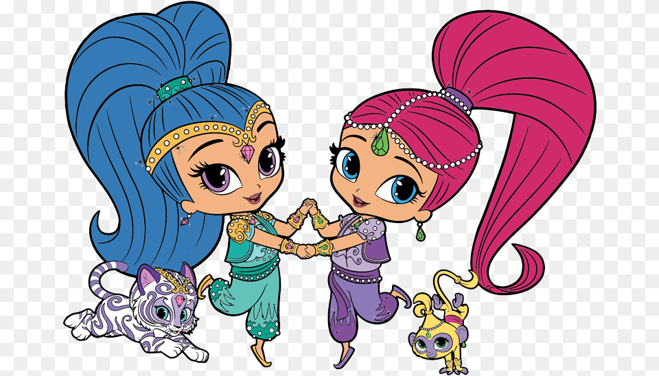 Nahal Shimmer Shine Nahal Shimmer And Shine Clipart, Book, Comics, Publication, Baby Free Png Download