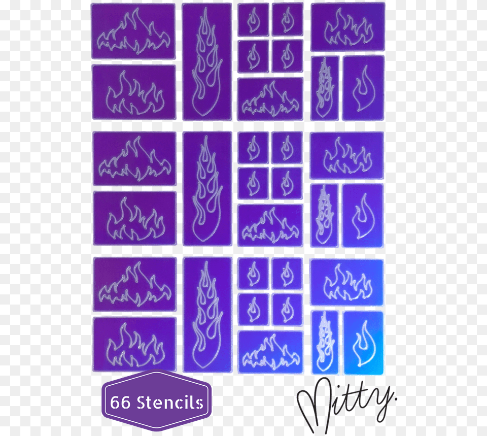 Nail Art Vinyl Stencil Motif, Purple, Text, Ice, Pattern Free Png