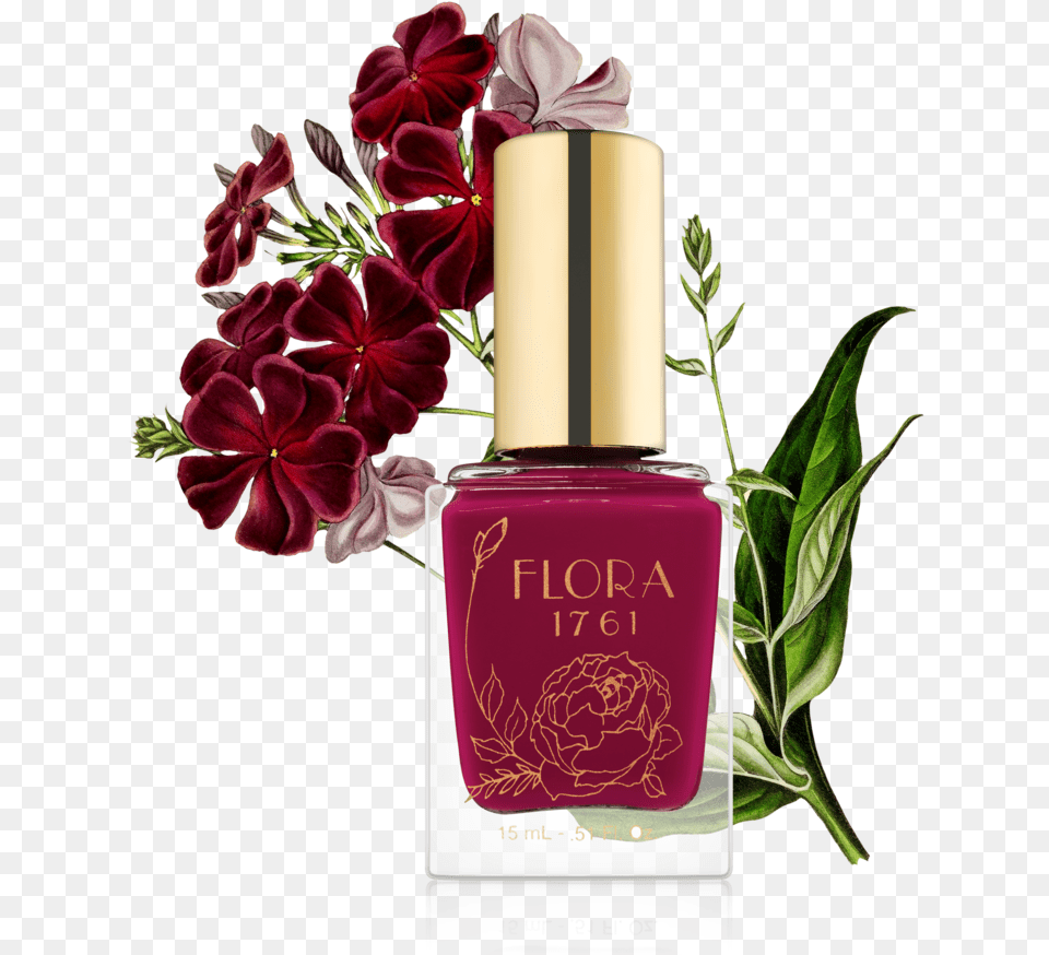 Nail Lacquer In Sweet William Nail Polish, Cosmetics, Flower, Plant, Bottle Free Transparent Png