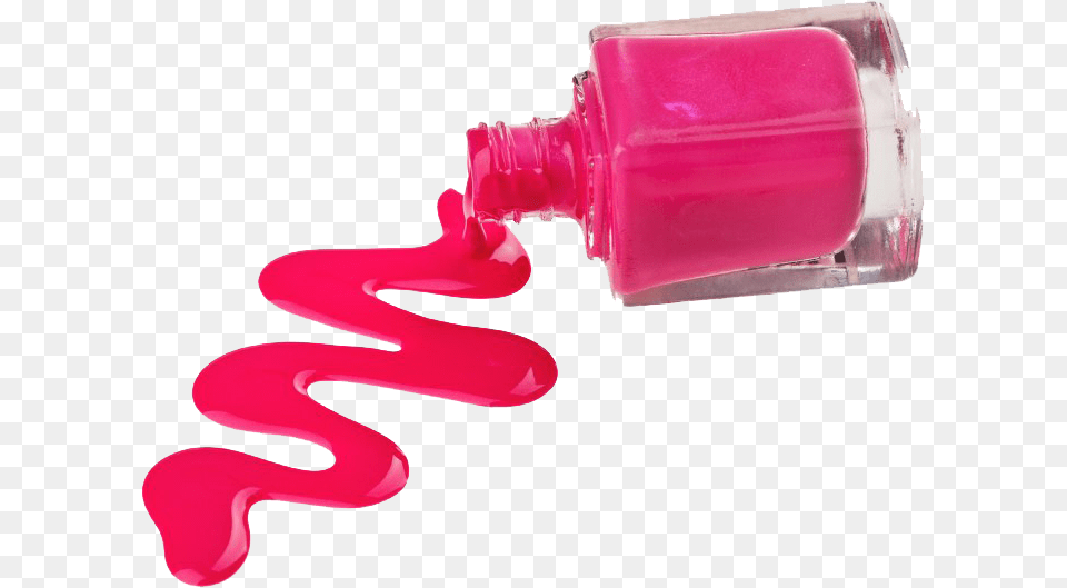 Nail Paint Image Spilled Nail Polish Bottle, Cosmetics, Nail Polish, Paint Container, Smoke Pipe Free Transparent Png